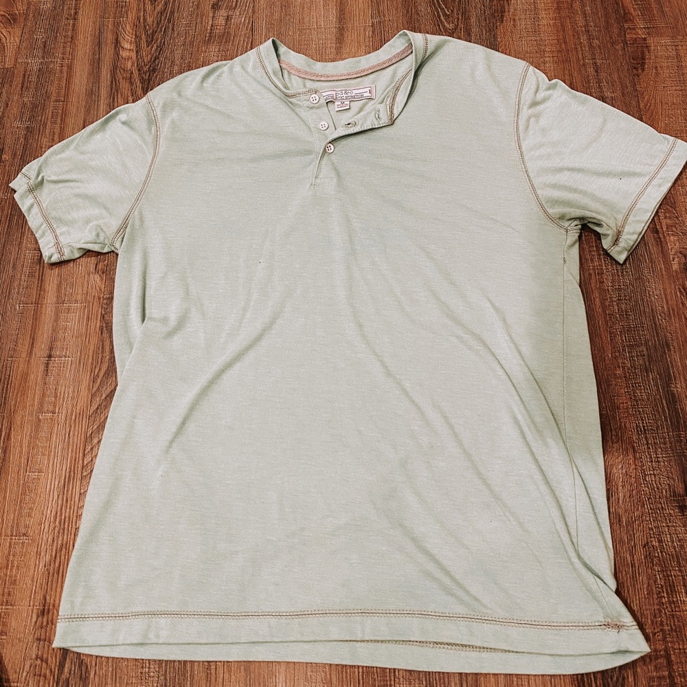 PD&C Sea Foam Green Soft Athletic Polo